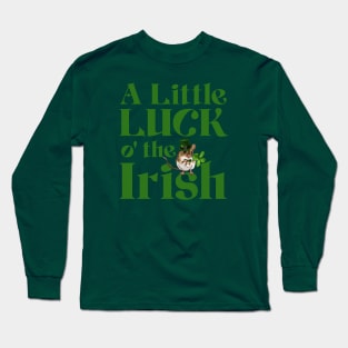 A Little Luck St Patricks Day Mouse Long Sleeve T-Shirt